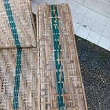Fauteuil Chaise Longue en Rotin fin XIX ème siècle Belle Epoque.