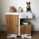 Antique Art Deco bedside table from the 1930s.