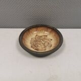 Delicious partially glazed ceramic dish 1970-80s