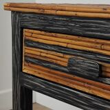 80' rattan bedside tables