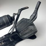 Vintage brutalist wall lamp, Italy, 1970s