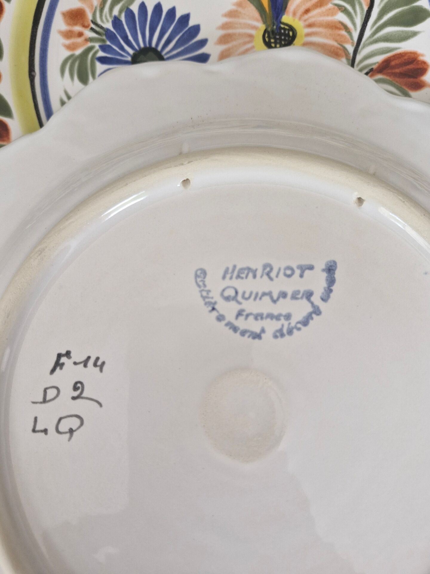 Set of 6 Breton plates