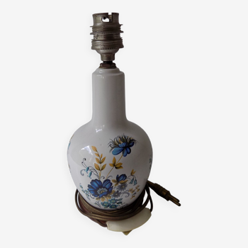 Pied de lampe de chevet en porcelaine