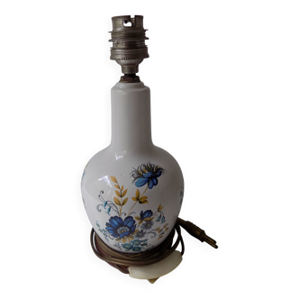 Pied de lampe de chevet en porcelaine