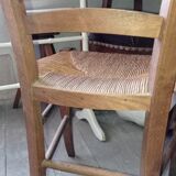 Old straw chair