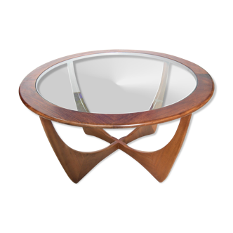 G-plan round astro coffee table in solid teak