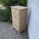 Natural wood chest of drawers