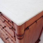 Commode en faux bambou et plateau marbre - Fin du XIXe siècle