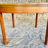 Extendable dining table in teak, butterfly extension by Van Pelt circa 1960.