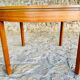 Extendable dining table in teak, butterfly extension by Van Pelt circa 1960.