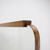 Miroir en chêne années 1950 Tchécoslovaquie 167x95cm