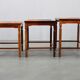 1960s Danish Mid Century Nesting Tables with Tile Tops
