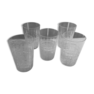 Baccarat Nancy fruit juice glasses
