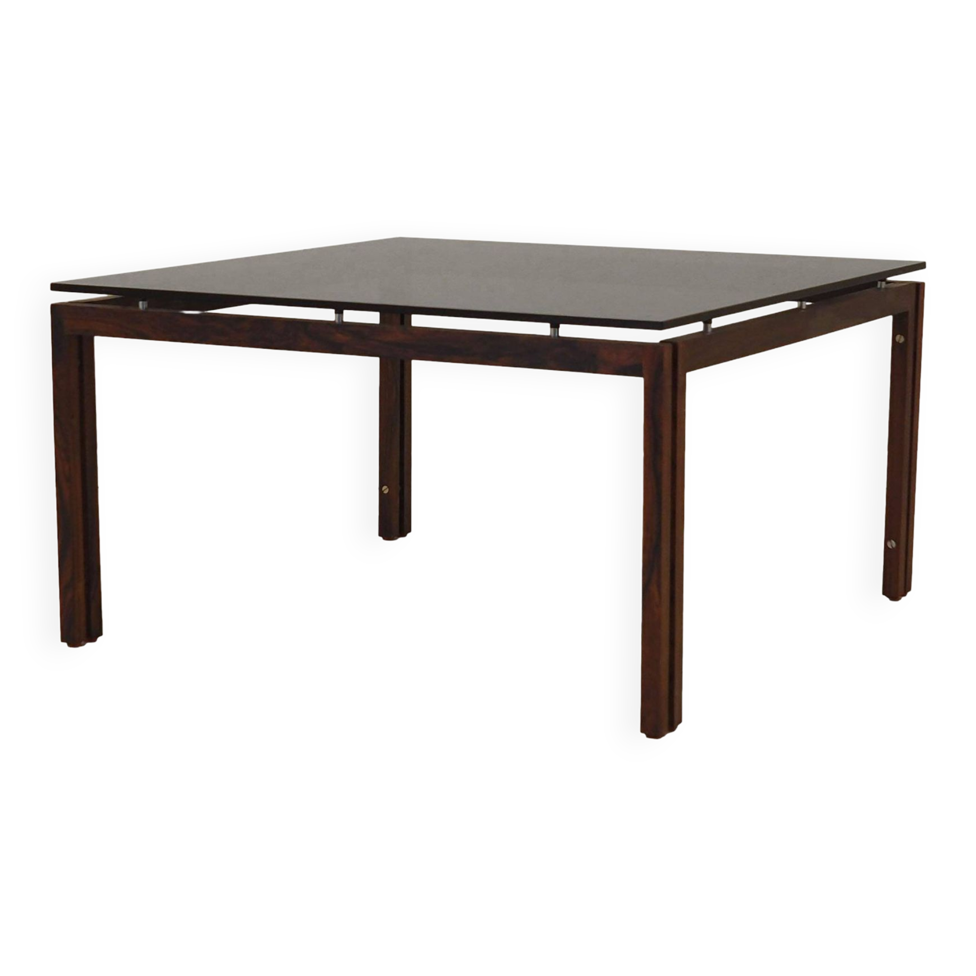 Table basse en palissandre, design danois, années 1970, production : Danemark