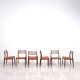 Set of 6 Niels Moller „Model 78“ rosewood dining chairs with cognac leather