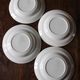 A set of 4 green Scottish soup plates Moulin des Loups Vintage