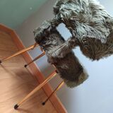 Green "moumoute" chair 1970 Pelfran