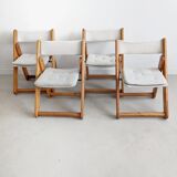 Set of 4 'Kon-Tiki' Folding Chairs by Gillis Lundgren for IKEA 1970s