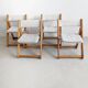 Set of 4 'Kon-Tiki' Folding Chairs by Gillis Lundgren for IKEA 1970s