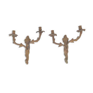 paires d'appliques bougeoirs