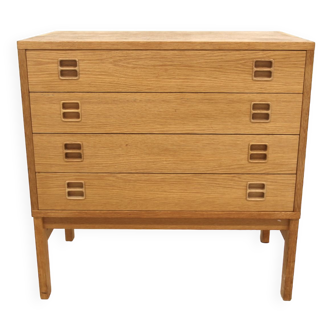 Scandinavian oak chest of drawers, Sweden, 1960