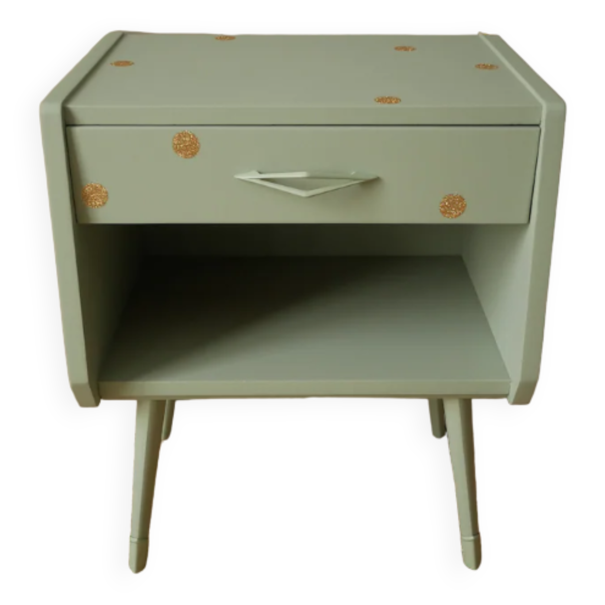 Vintage bedside table 50 feet compass for child