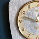 Vintage clock silent wall pendulum "Kienzle Formica white gray"