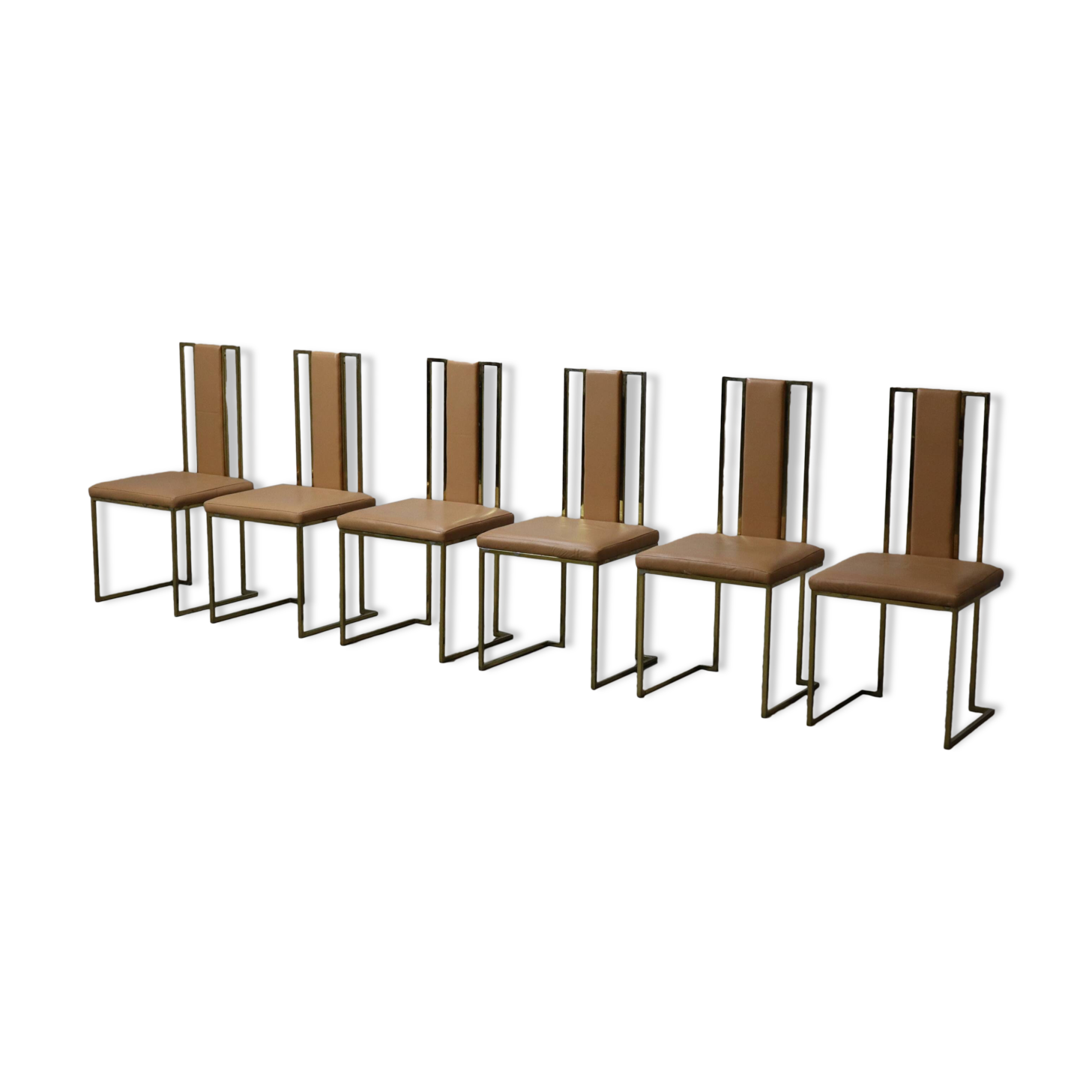 Set of 6 dining chairs by Renato Zevi, Italy 1970s