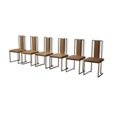 Set of 6 dining chairs by Renato Zevi, Italy 1970s
