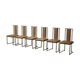 6 chaises par Renato Zevi, Italie, années 1970