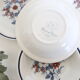 Set of 4 plates caps Stafforshire Alpine Rose
