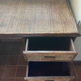 Vintage rattan desk