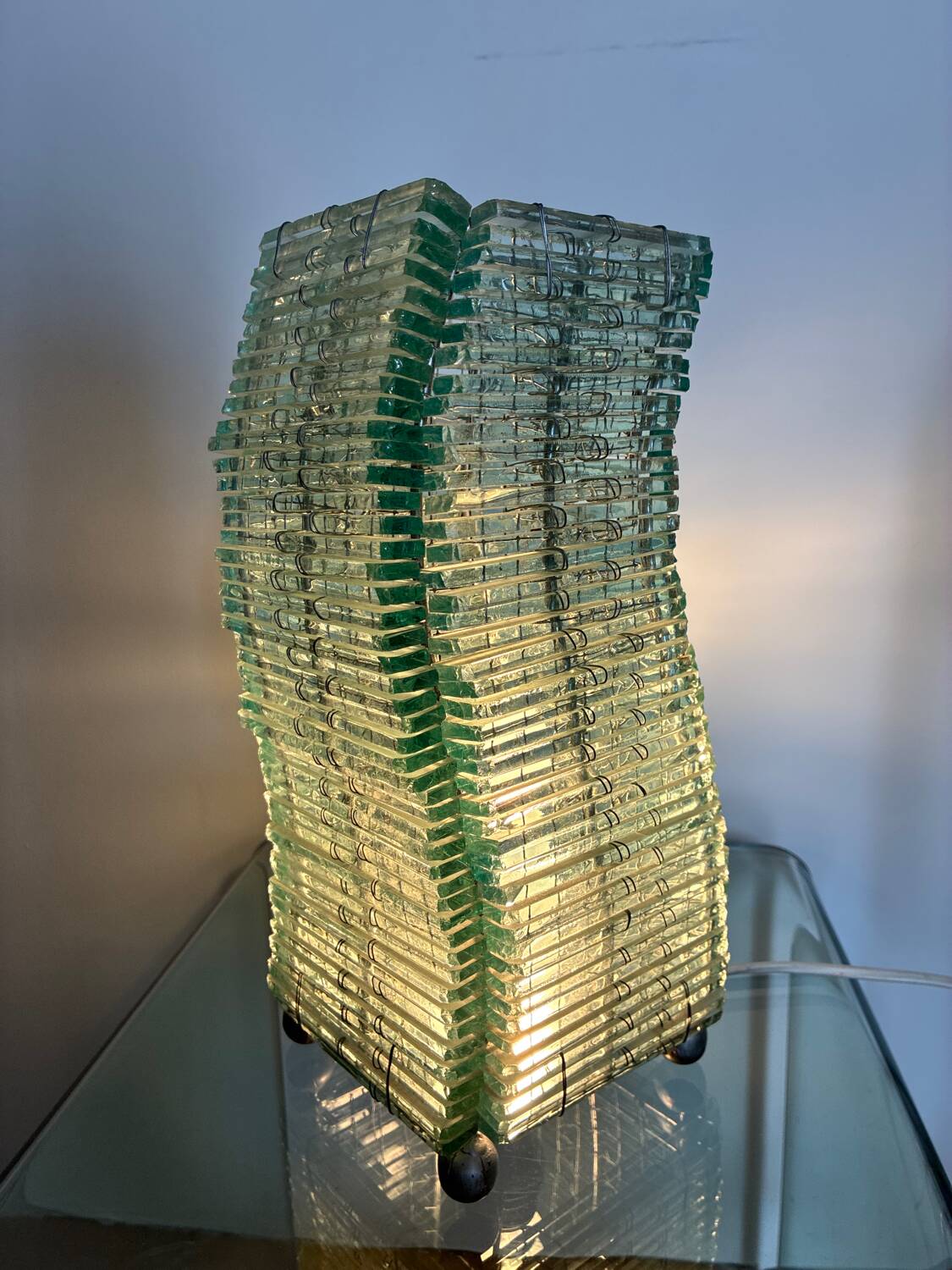 Glass lamp, 1980