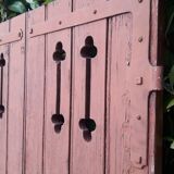 Pair of old openwork shutters