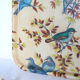 Fiber service tray, bird decorations, vintage