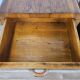 Art Decò walnut bedside tables with door and drawer