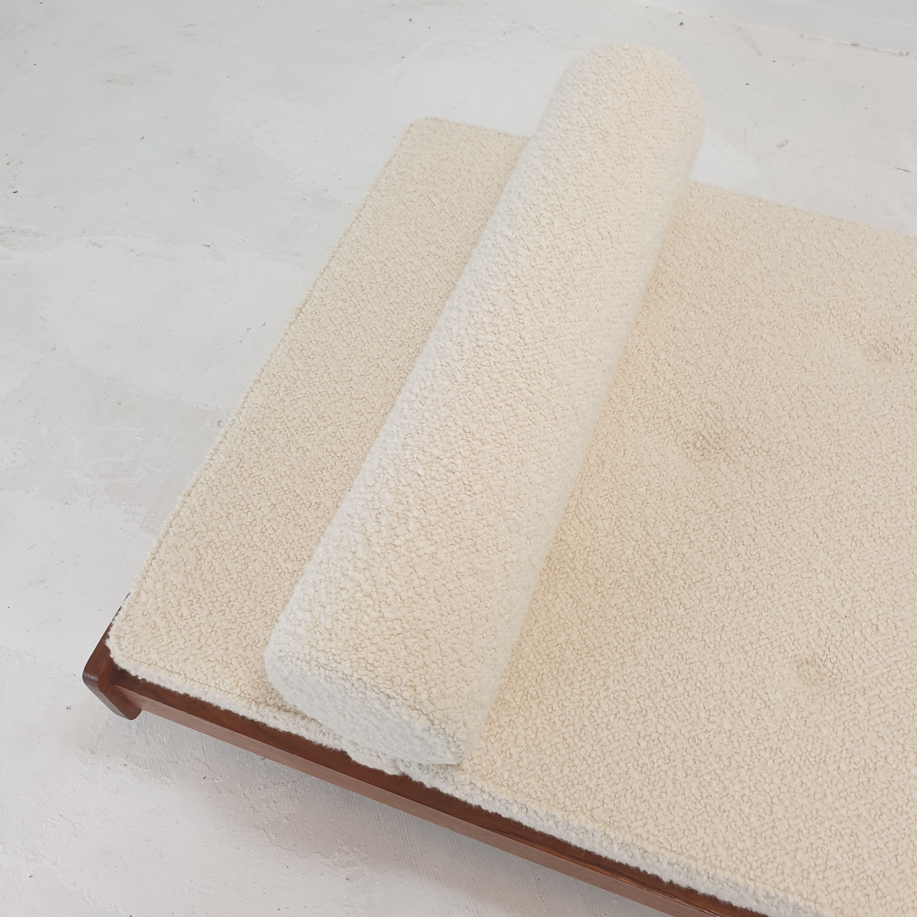 Teak Daybed with Cushions and Bolster, 1960s