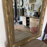 Old pedimented mirror 19th century