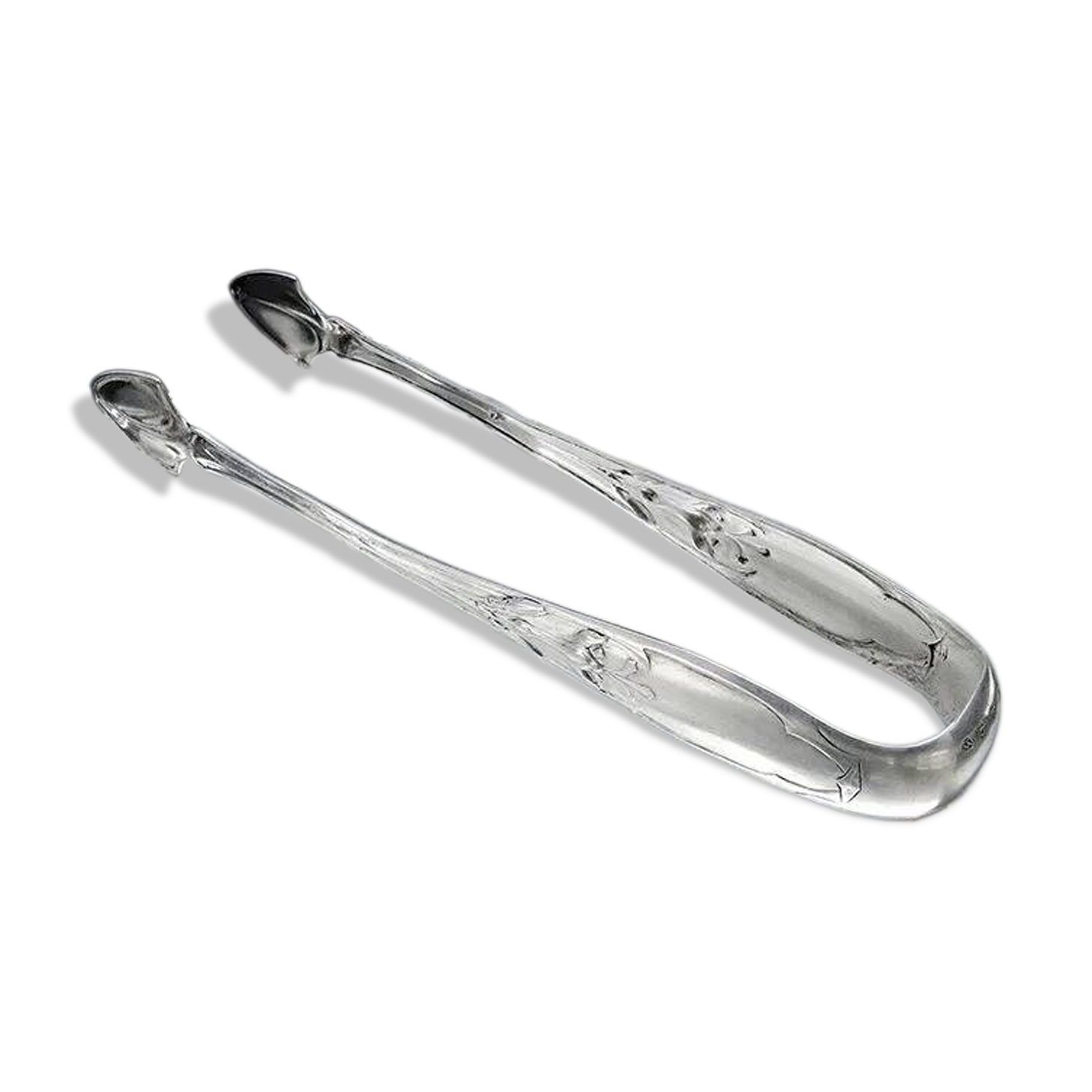 AA3 Decorative Silver Old Embossed Tongs 800