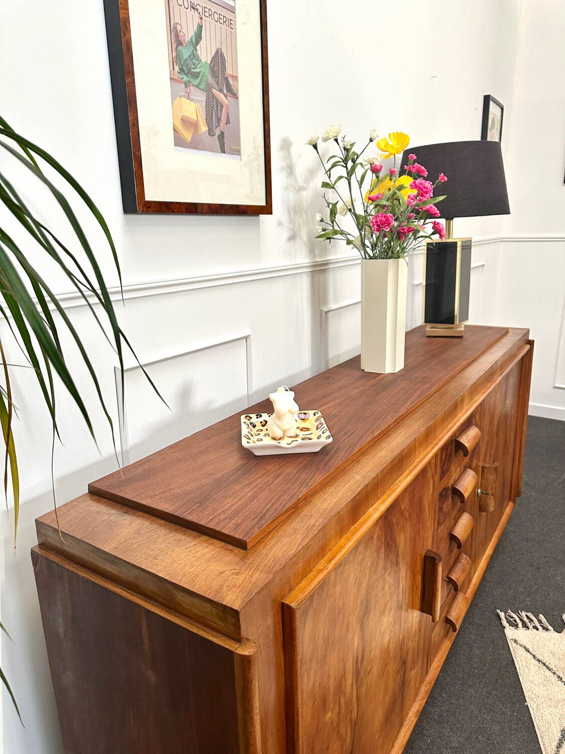 Art Deco walnut sideboard