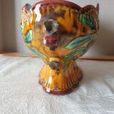 Set vase and planter longchamp iron earth