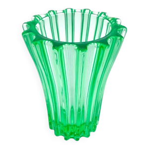 Vase art déco ''vert - pierre