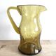 Biot bubbled glass pitcher