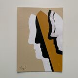 Collage 'Window IV' series 'Silhouettes'