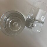 Set of 4 XL glasses Scandinavian bubble whiskey tumblers 500g in ringing crystal