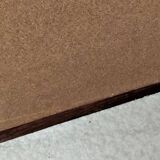 Vintage wooden rectangular mirror 129 x 39 cm