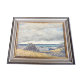 Painting a seaside view
