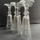 6 Baccarat/Saint Louis champagne flutes - 19th century