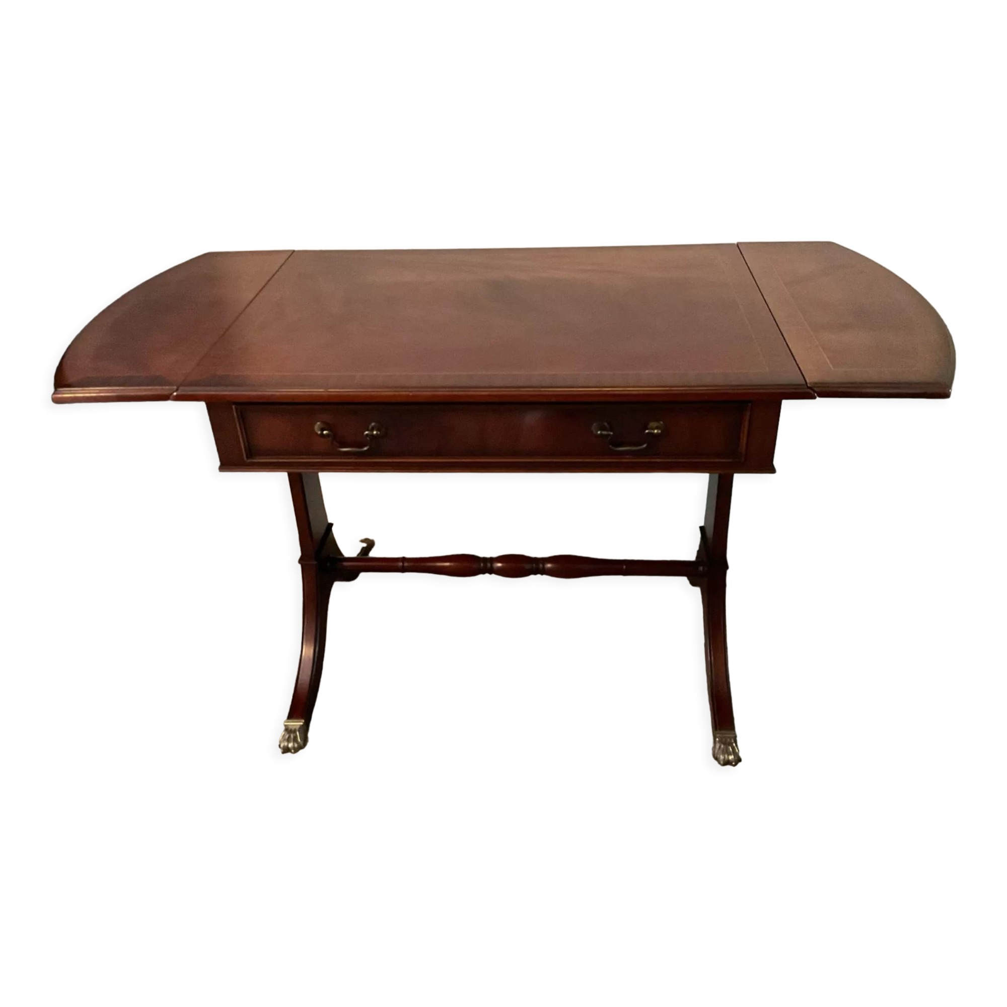 Old English desk Heldense in mahogany