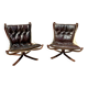 Pair of Scandinavian armchairs, Falcon by Sigurd Ressel from the 1970s, edited.